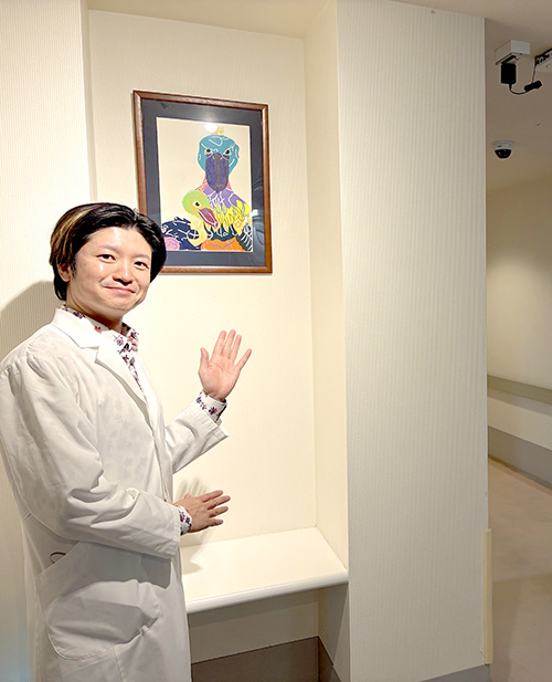 蜂谷病院アートサブスク展示